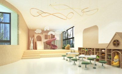 现代幼儿园大厅3D模型下载